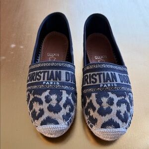 Dior Navy and Gray Espadrilles